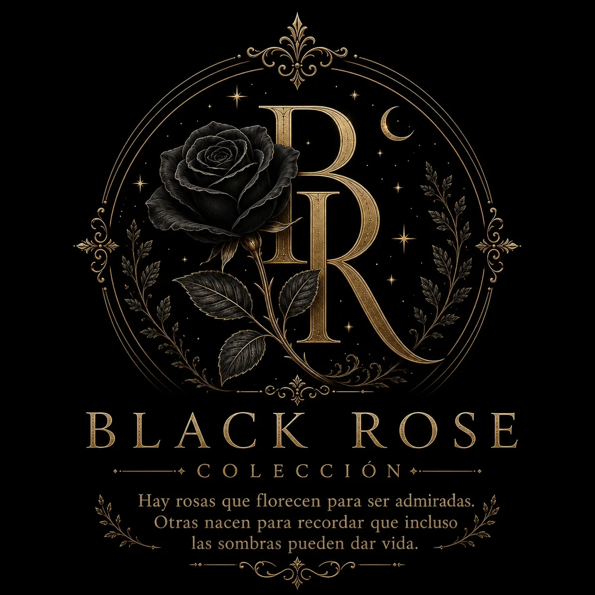 Jardín nocturno de Black Rose